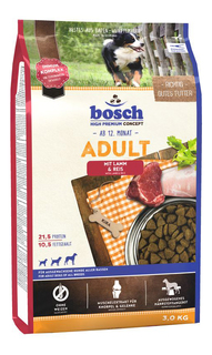 Сухой корм для собак Bosch Adult, ягненок и рис, 3кг