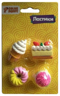 Ластики Color Puppy Пирожные 4шт 95330