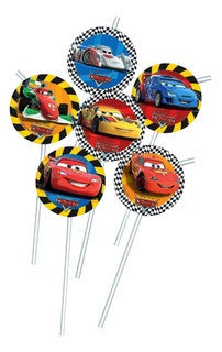 Соломка для напитков Тачки RSN Procos S.A. 6 штук