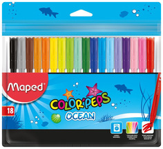 Набор фломастеров Maped Color Peps Ocean 18 цветов