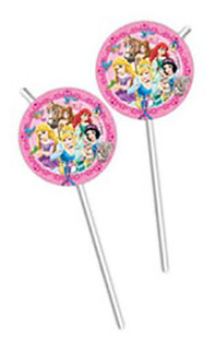 Соломка для напитков Принцессы Дисней Procos S.A. 6 штук
