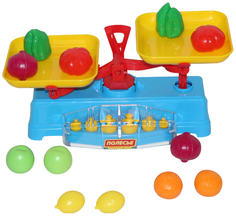 Игровой набор Полесье Весы Набор продуктов 53787