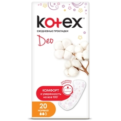 Kotex ежедневные прокладки люкс нормал, 20 шт.