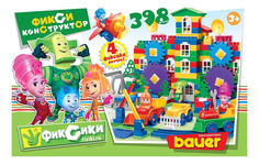 Конструктор bauer фикси (нолик+симка+папус+мася), 398 эл. Бауэр