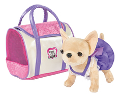 Плюшевая собачка чихуахуа в платье, с сумкой, 20 см 1/6 Simba