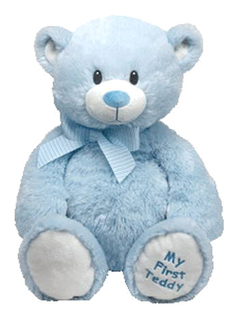 Мягкая игрушка TY Classic Медвежонок My First Teddy (голубой), 20 см
