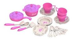 Набор кухонной посудки Barbie, 25 предметов в коробке НОРДПЛАСТ