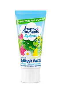 Детская зубная паста Дракоша Happy Moments, малиновая 60 мл