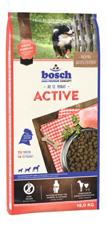 Сухой корм для собак Bosch Active, для активных, домашняя птица, 15кг