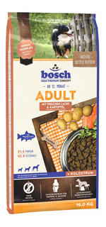 Сухой корм для собак Bosch Adult, лосось и картофель, 15кг