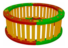 Игровой манеж KING KIDS для шаров круглый 51 см
