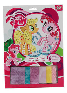 Фигурная мозаика Multi Art My Little Pony Эпплджек и Пинки Пай 6 листов