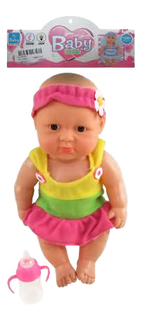 Пупс в платье с бутылочкой Shantou Gepai