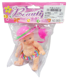 Пупс Junfa toys в наборе с бутылочкой 3800-D NO Name