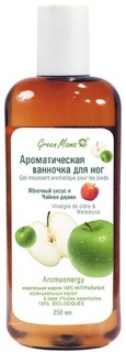 Ванночка для ног GREEN MAMA Яблочный уксус и чайное дерево, 250мл