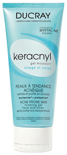 Средство для очищения Ducray Keracnyl Gel Moussant 200 мл