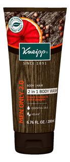 Гель для душа и шампунь 2 в 1 Kneipp Мужская история 2,0 , 200 мл,