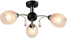 Потолочная люстра IDLamp Agnes 843/3PF-Blackchrome