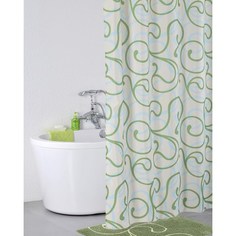 Штора для ванной IDDIS Flower Lace Green 412P20RI11