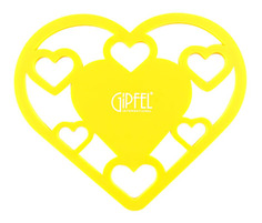 Подставка под горячее GipfelAMOUR 20 х 17 х 0,5 см желтый сердце