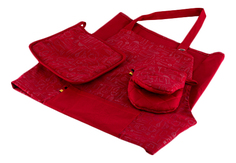 Набор кухонного текстиля GIPFEL Фартук, рукавица, прихватка красный
