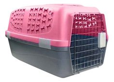 Переноска Triol 39x60x35см 31811006 розовый, серый