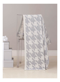 Плед Luxberry Goose Foot 130 х 170 см экрю-серый