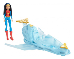 Фигурка персонажа DC Super Hero Girls Toys Чудо-женщина с транспортным средством Mattel