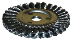 Щетка д/УШМ ф22,2/150мм дисковая сталь витая 51585 Энкор