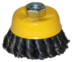 Щетка д/УШМ М14/65мм чашечная сталь витая 51536 Энкор