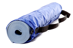 Чехол для йога-коврика RamaYoga Симпл с карманом 508104 60 см синий