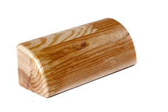 Кирпич для йоги RamaYoga полукруглый деревянный лак 508145