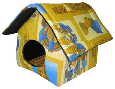 Домик для кошек ЮСОНД разноцветный 35x35x39см Usond