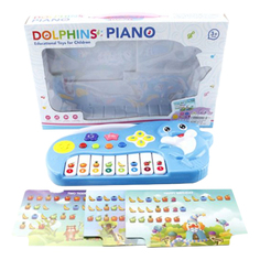 Пианино игрушечное Shantou Gepai Дельфин с нотными карточками ZZ1401B