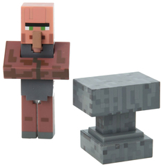 Игровой набор Minecraft Деревенский житель кузнец Jazwares