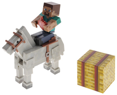 Игровой набор Minecraft Стива с лошадью Jazwares