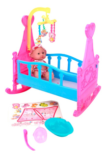 Игровой набор Кроватка для кукол с Пупсом Shantou Gepai B1384648