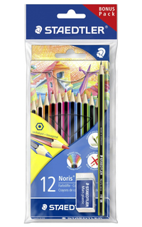 Карандаши цветные Staedtler Wopex Noris Colour 185 12 цветов + чернографитный карандаш