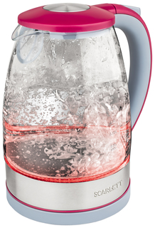 Чайник электрический Scarlett SC-EK27G32 Silver/Pink