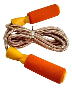 Скакалка Спортекс R18158 желтая 280 см