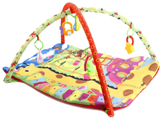 Развивающая игрушка Умка Коврик детский Жирафик ростомер с игрушками 1609M103-R