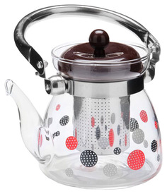 Заварочный чайник Mayer&Boch MB-26968 Прозрачный, серебристый, коричневый