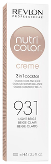 Краска для волос Revlon Professional Nutri Color Creme 931 Светло-бежевый 100 мл