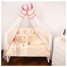 Комплект детского постельного белья Крошкин дом Дискавери Прага Бежевый