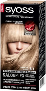 Краска для волос Syoss Professional Performance Salonplex 8-1 Дымчатый блонд 115 мл