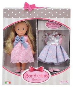 Кукла Dimian Bambolina Маленькая модница с праздничным платьем, 30 см