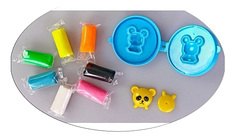 Набор для лепки из теста Color Puppy с формочкой 7 цветов 63775