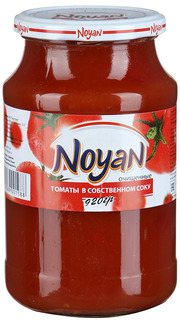Томаты очищенные в собственном соку Noyan 920 г