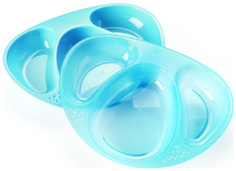 Набор из 2 трёхсекционных тарелочек Tommee Tippee Explora Фиолетовый17,5