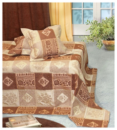 Покрывало Kauffort Jaipur 228x235 Коричневое